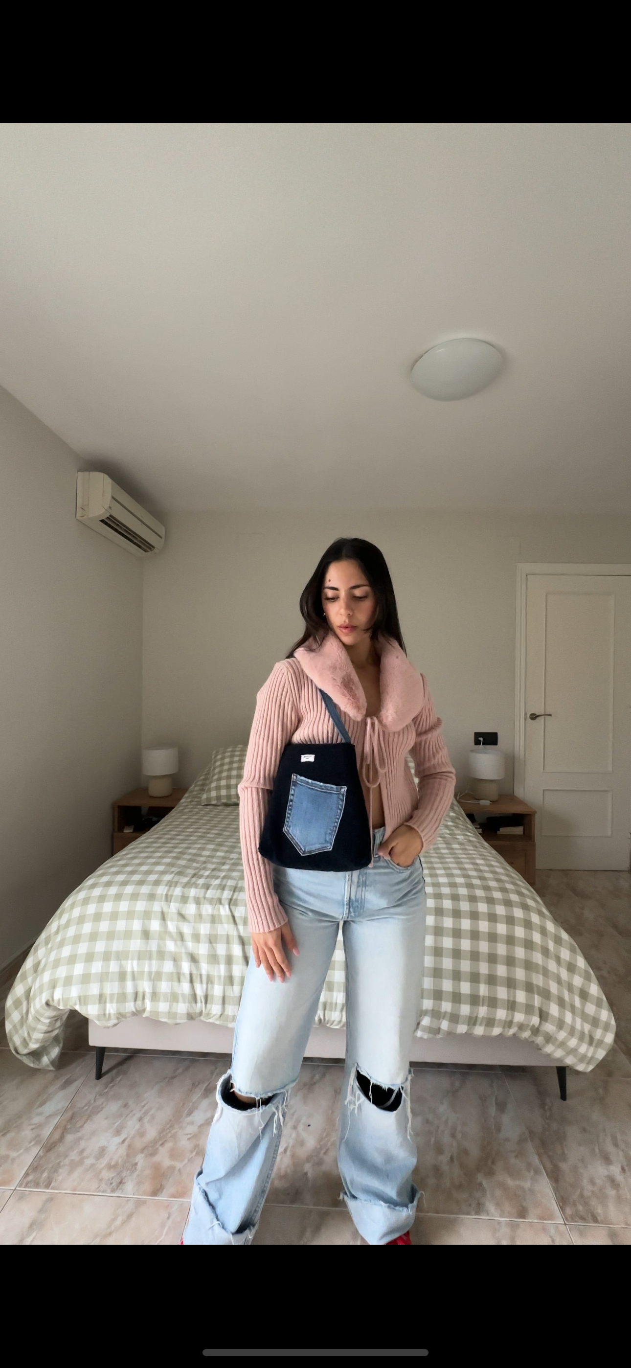 TRAPEZIO AZUL MARINO TEJANO