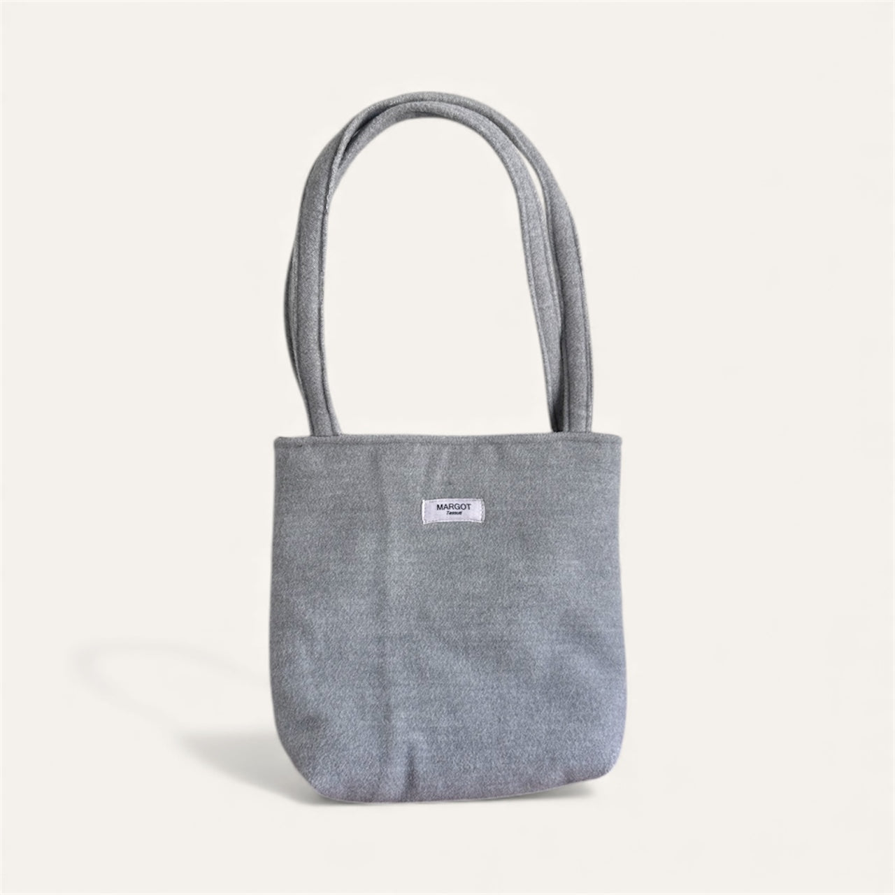 MINI TOTE BAG GRIS CLARO