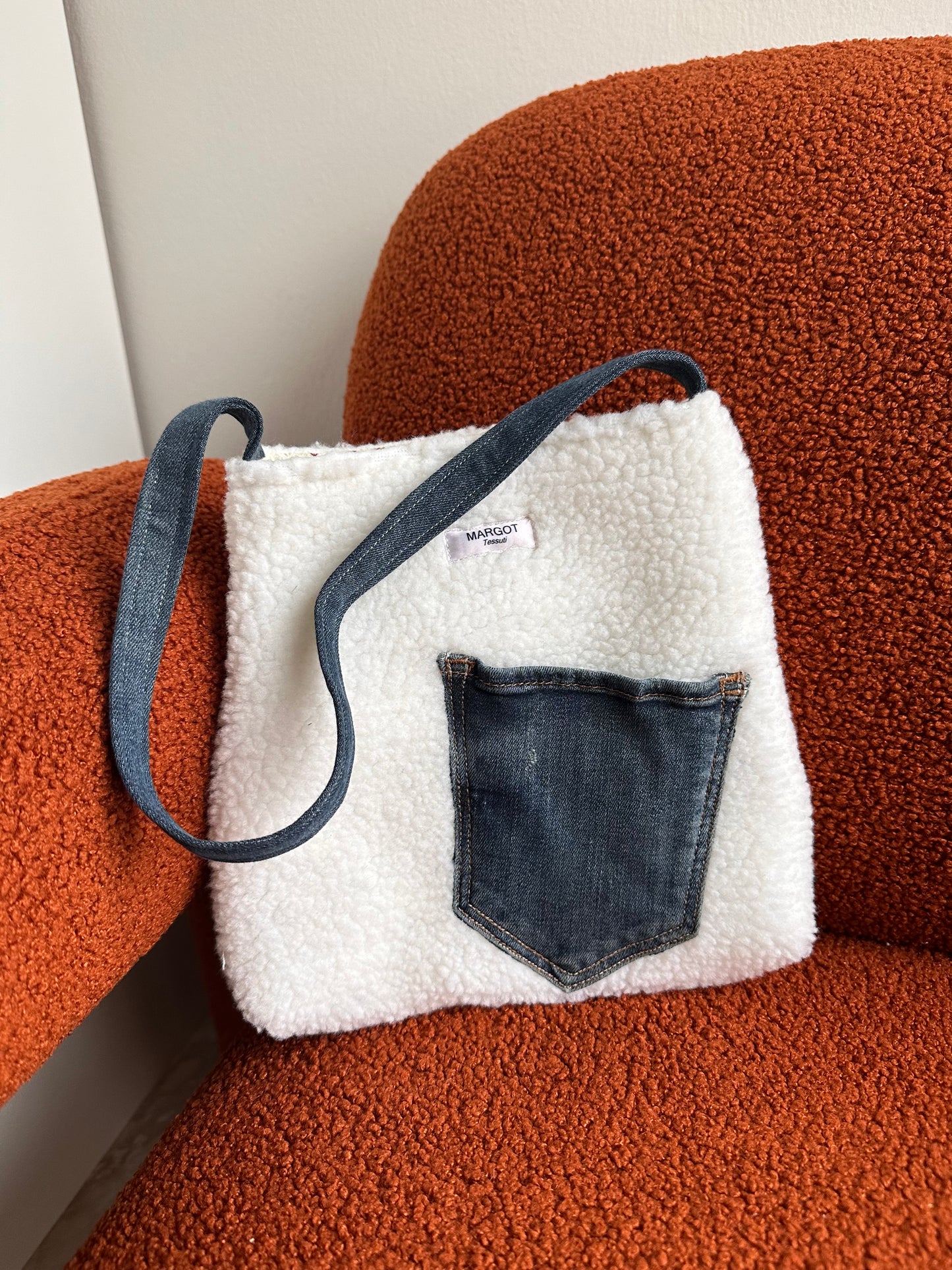 TRAPEZIO BORREGUITO BLANCO TEJANO